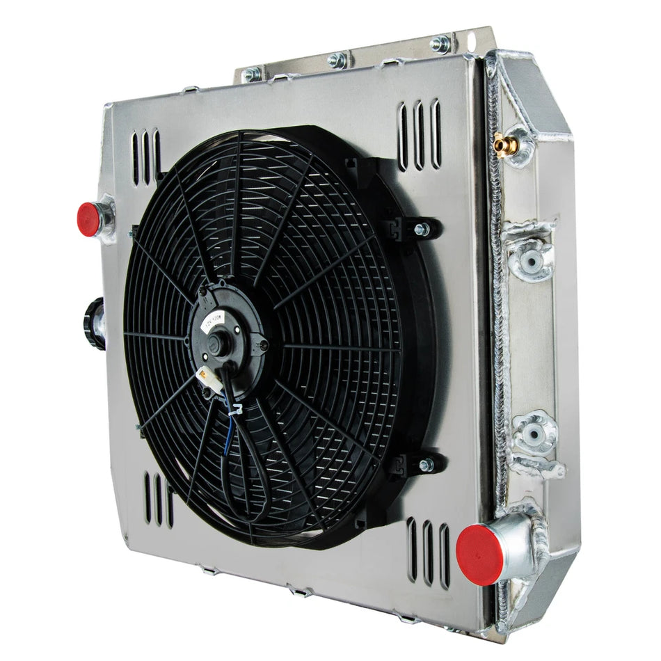 ASI Performance 3 Row Radiator Shroud Fan Relay For 1954-56 Ford Fairline Mainline Skyliner 4.4L