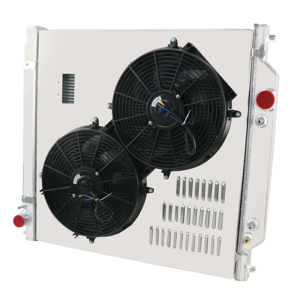 ASI Performance 3 Rows Radiator+Shroud Fan Relay for 03-07 Ford F250/F350/F450 6.0L Powerstroke