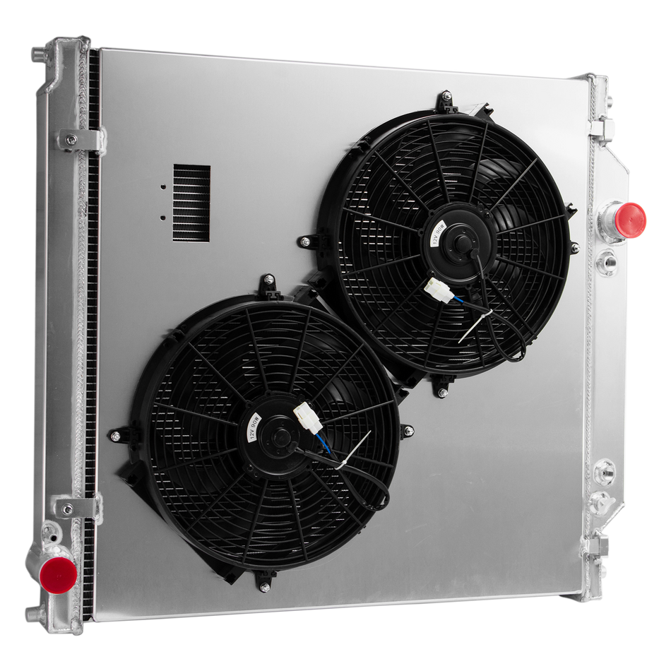 ASI Performance 3 Row Aluminum Radiator Shroud Fan For 03-07 Ford F250 F350 F450/Excursion 6.0
