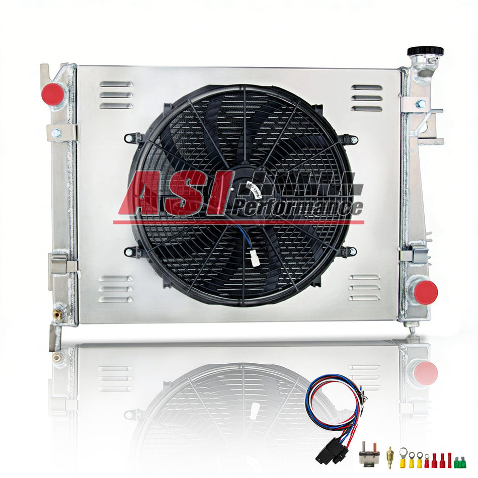 ASI Performance Aluminum Radiator Shroud Fan Relay For 2004-2009 Dodge Ram 1500 2500 3500 5.7 V8