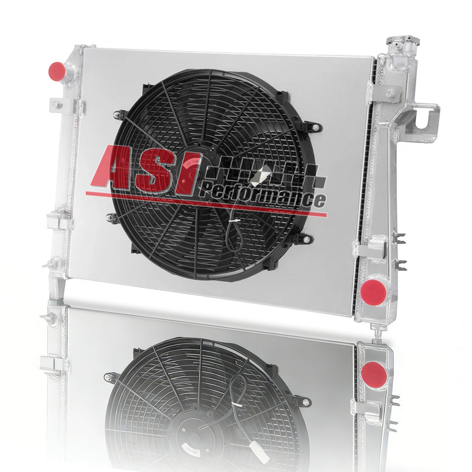 ASI Performance Aluminum Radiator with Shroud Fan For 2004-2009 Dodge Ram 1500 2500 3500 5.7L