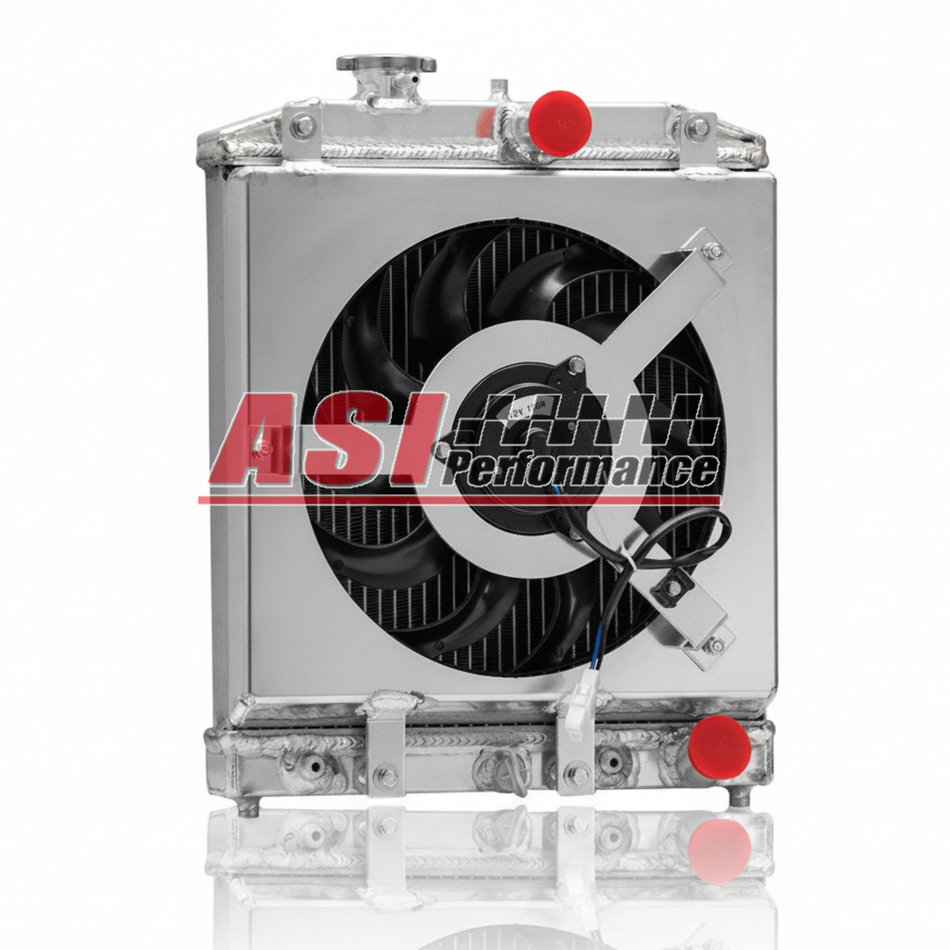 ASI Performance 2Row Radiator Shroud Fan Fits Honda Civic D15 D16 EK EG Acura Integra GS 92-00
