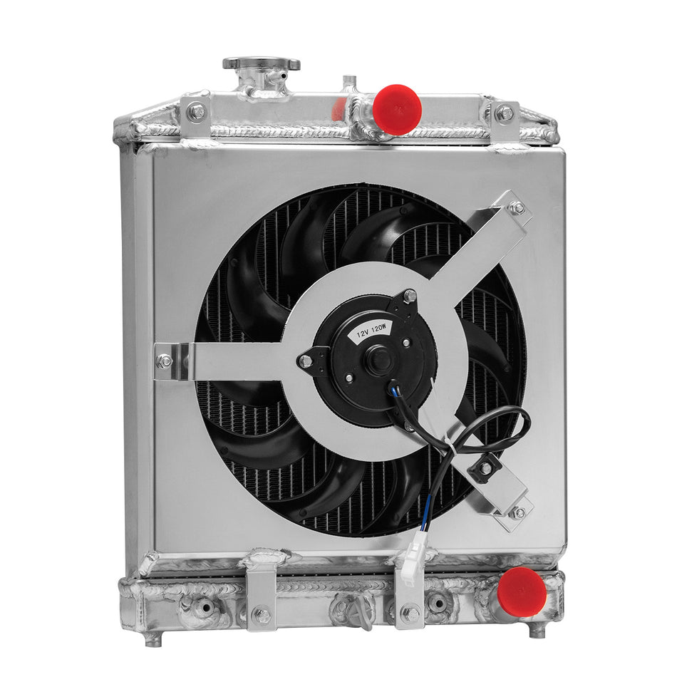ASI Performance 2Row Radiator Shroud Fan Fits Honda Civic D15 D16 EK EG Acura Integra GS 92-00