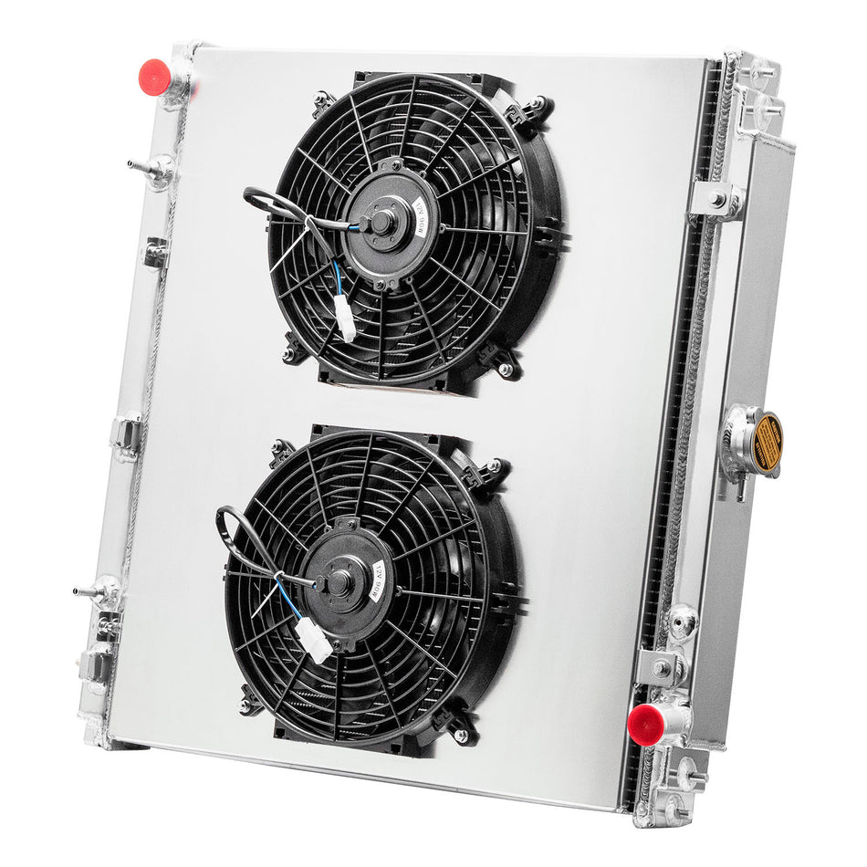 ASI Performance 4-Row Radiator+Shroud Fan Fit 2005-18 Nissan Xterra Pathfinder Frontier 4.0L US