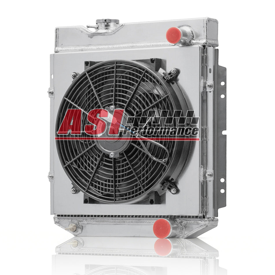 ASI Performance 3-Row Radiator Shroud&Fan Fits 1965-1966 Ford Mustang 1960-65 Falcon Ranchero MT