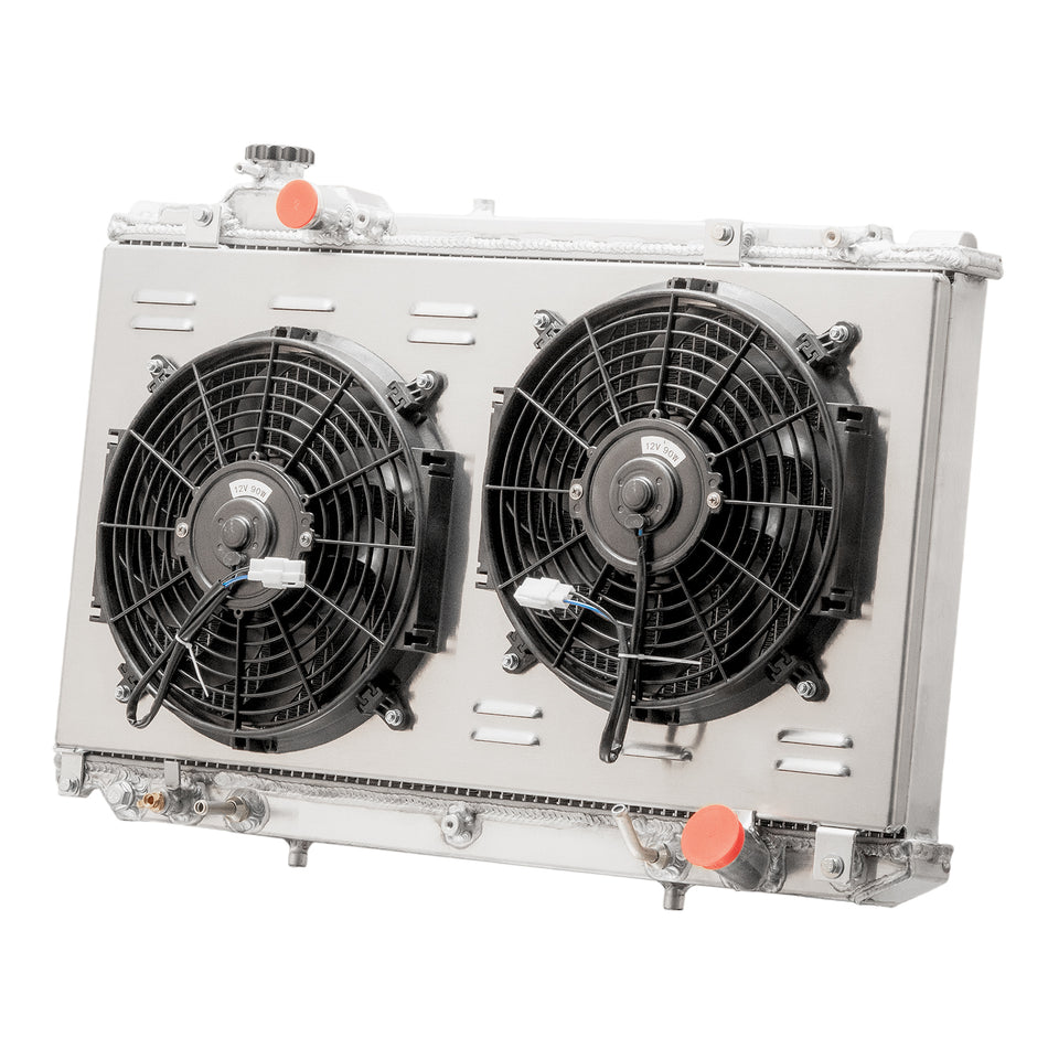 ASI Performance 3Rows Radiator Shroud Fan For 1998-2005 Toyota Aristo JZS161 LEXUS GS300 400 AT