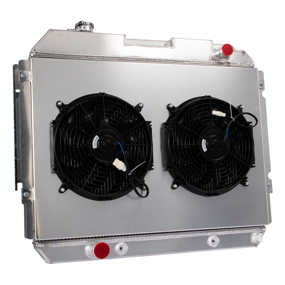 ASI Performance 3 Rows Radiator+Shroud Fan For 1977-1988 83 Ford E250 E350 Econoline Club Wagon