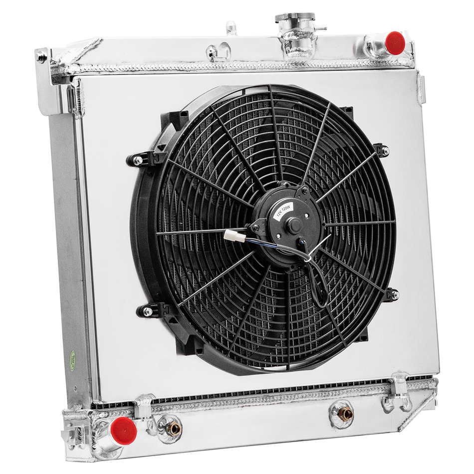 ASI Performance 4Row Radiator Shroud Fan Fit 04-2012 GMC Canyon Chevy Colorado Isuzu i-290 AT