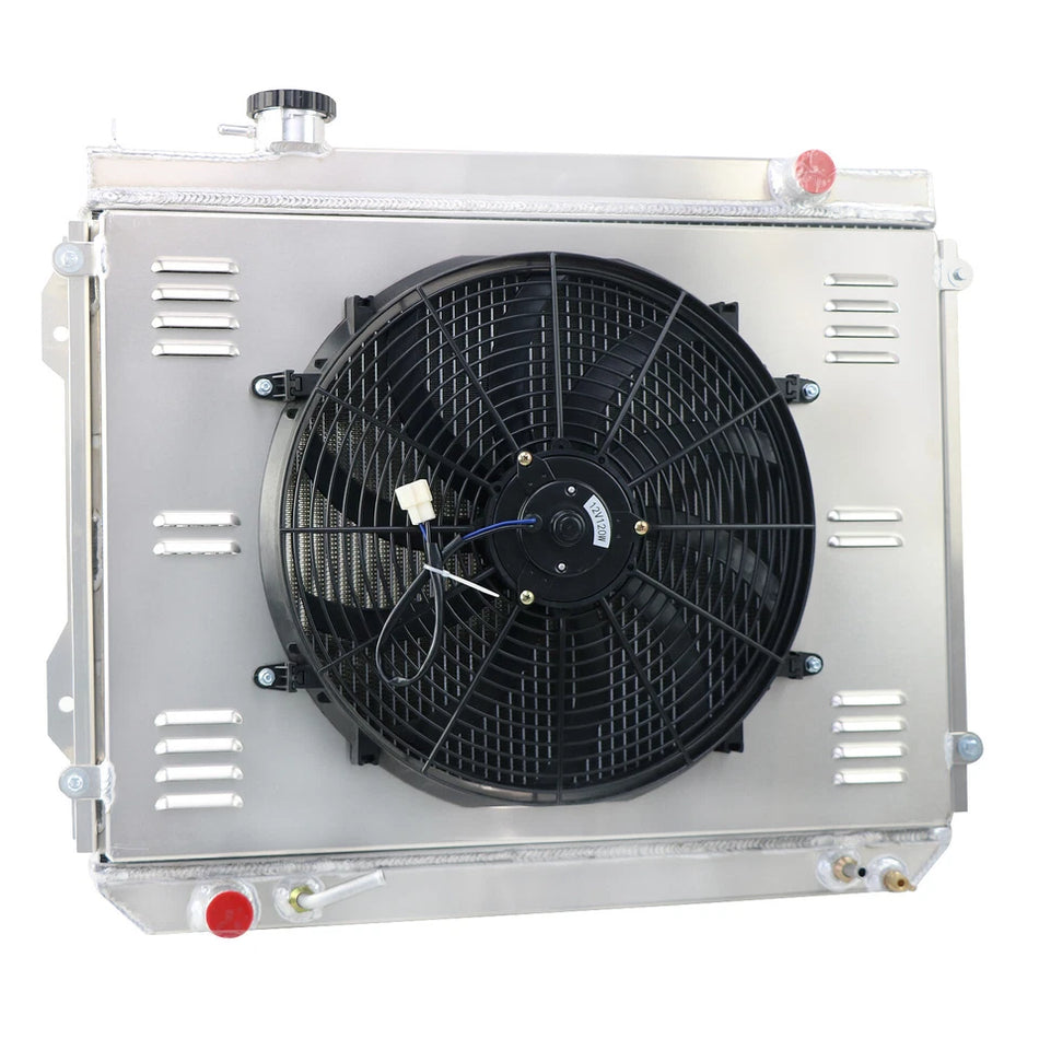 ASI Performance 4 Rows Radiator+Shroud Fan For 1995-2004 Toyota Tacoma 2.4L 2.7L L4 3.4L V6