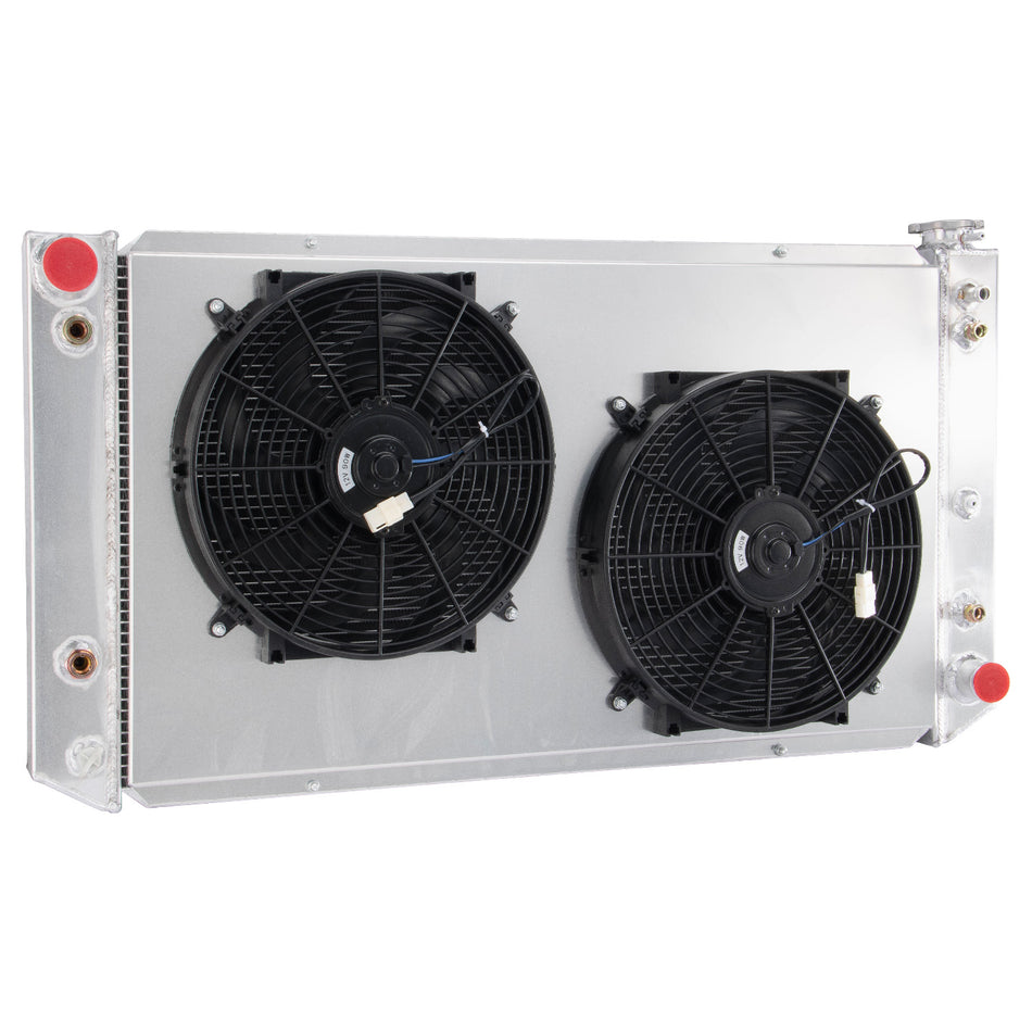 ASI Performance 3Row Radiator Shroud Fan for 92-93 Chevy GMC C2500 C3500 K2500 K3500 6.5L V8,