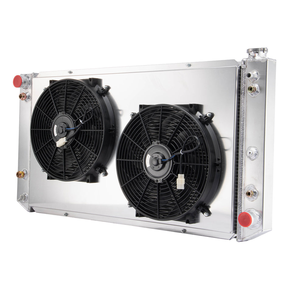 ASI Performance 3Row Radiator Shroud Fan for 92-93 Chevy GMC C2500 C3500 K2500 K3500 6.5L V8,