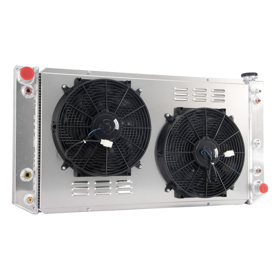 ASI Performance 4 Row Radiator&Shroud Fan For 1992-93 Chevy GMC C2500 C3500 k2500,K3500 6.5L V8