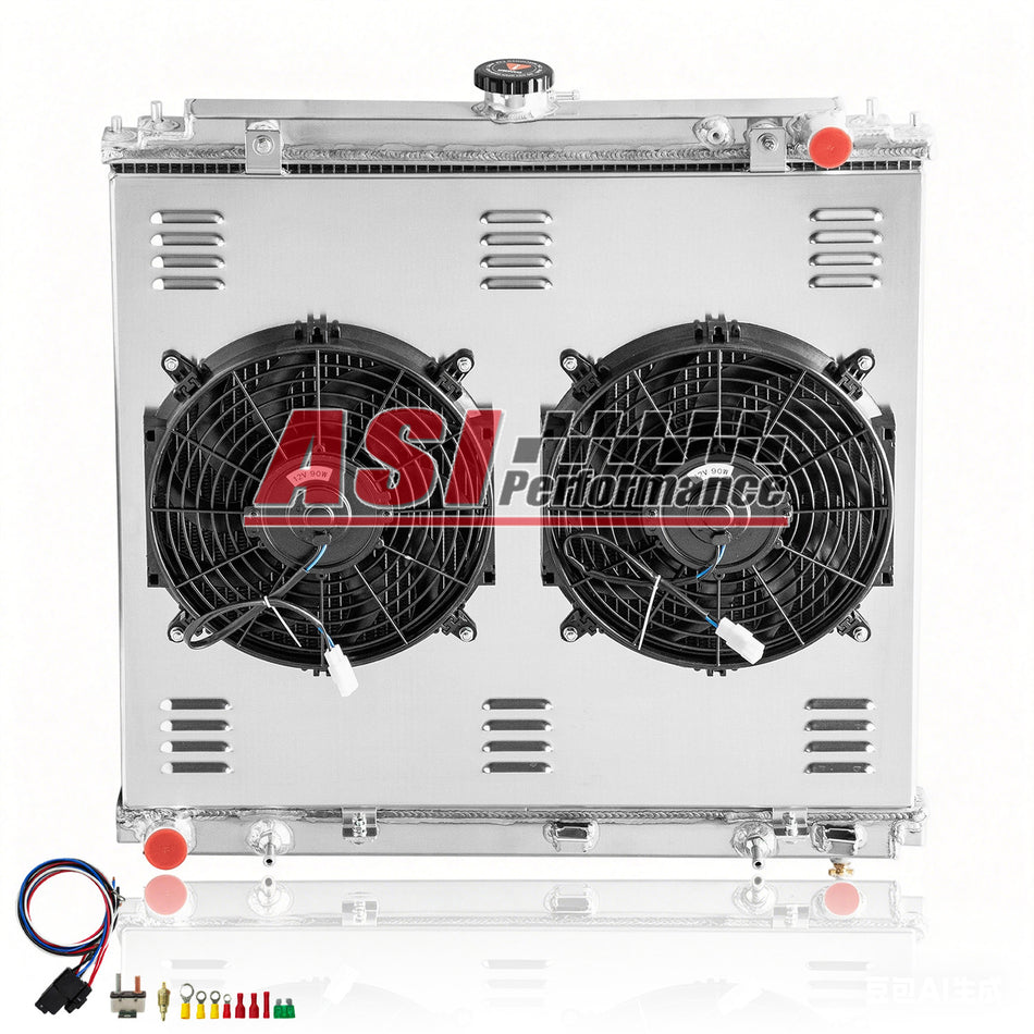 ASI Performance Aluminum Radiator Shroud&Fan Fit 05-18 Nissan Frontier Pathfinder 09-12 Equator