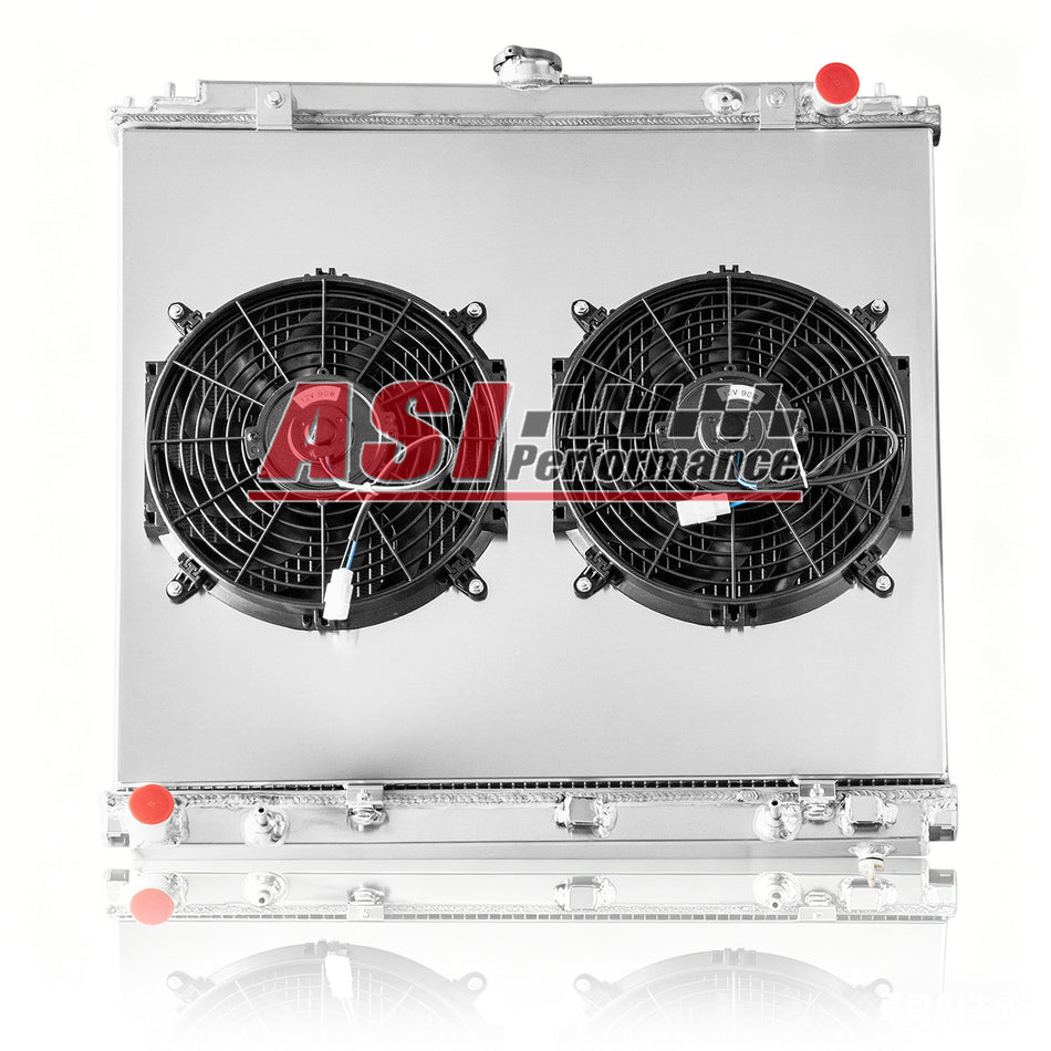 ASI Performance Aluminum Radiator with 90W Shroud Fan Fit 2005-2012 Nissan Pathfinder 4.0L 5.6L