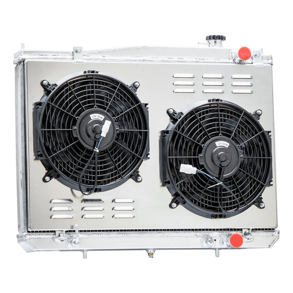 ASI Performance 4 Rows Radiator&Shroud Fan Fit 98-2004 Nissan Frontier 2000-2004 Xterra XE SE