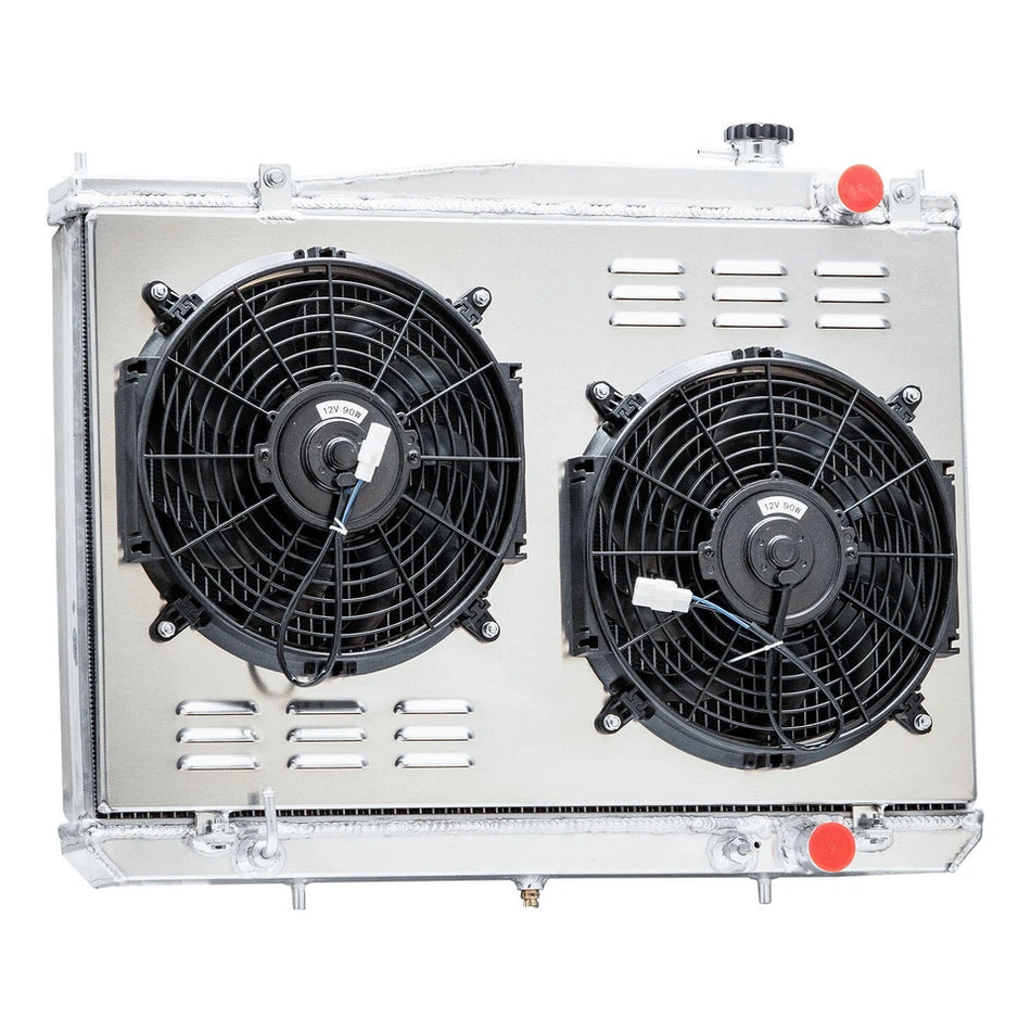 ASI Performance 4 Rows Radiator&Shroud Fan Fit 98-2004 Nissan Frontier 2000-2004 Xterra XE SE