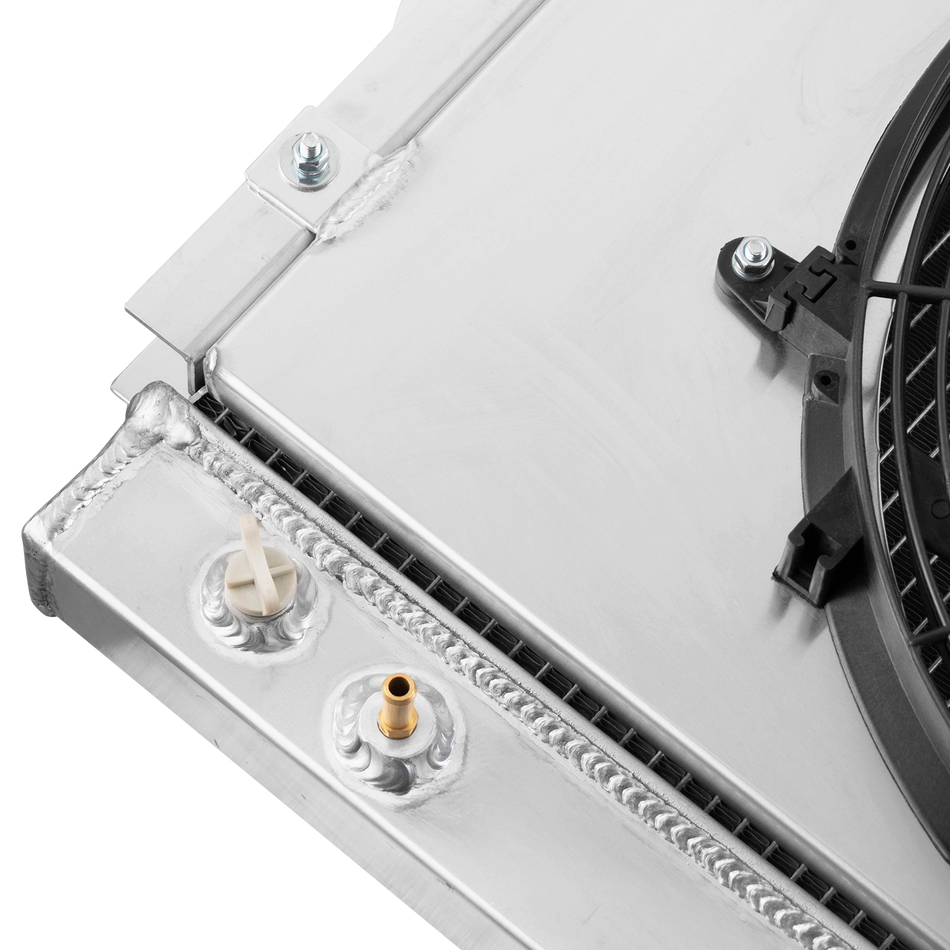 ASI Performance 2 Row Radiator&Shroud Fan For 1979-1993 91 Dodge D/W 150 200 300 350 Pickup 5.9L