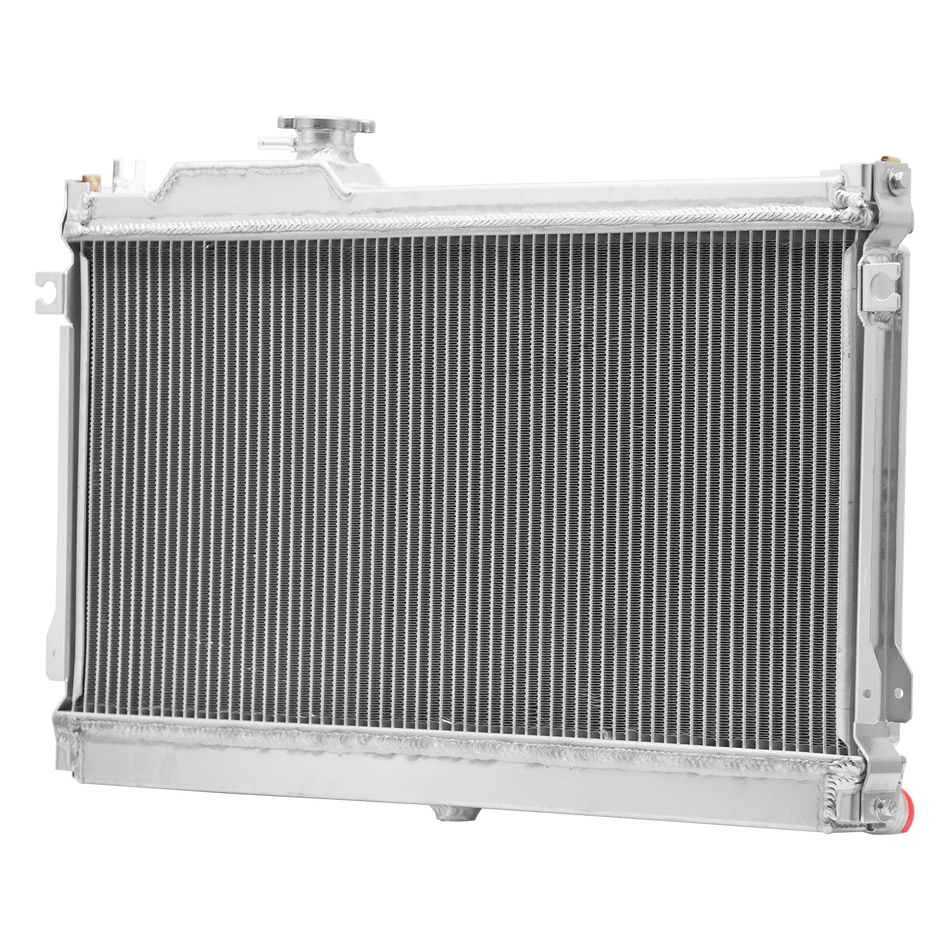 ASI Performance 2Rows Radiator Shroud&fan For 90-93 Mazda Miata MX5 1.6L/1.8L L4 MT 1990-1997