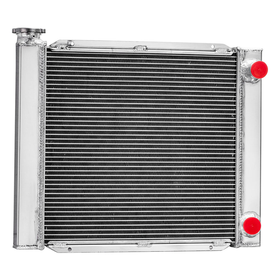 ASI Performance 2 Rows Aluminum Radiator For Chevy SBC 350 Crossflow Style Double Pass 22" X 19"