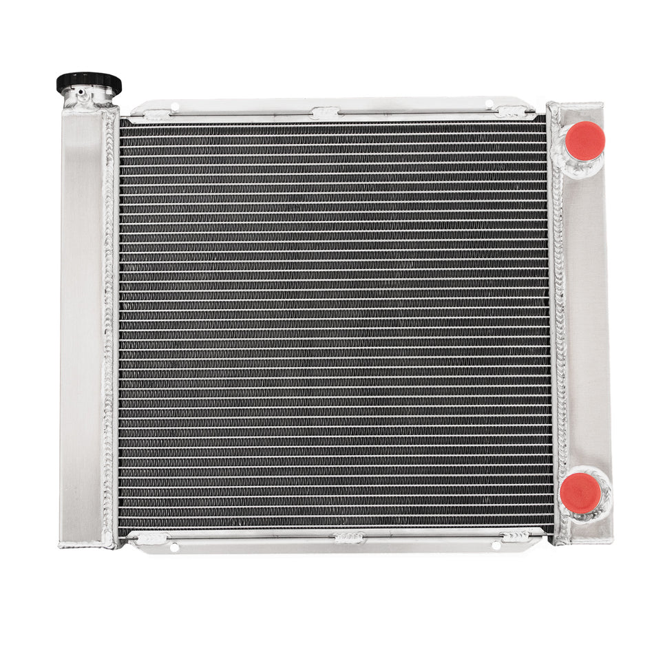 ASI Performance ASI Universal 19"H x 22" W 3 Row Radiator Aluminum For Double Pass Chevy SBC 350
