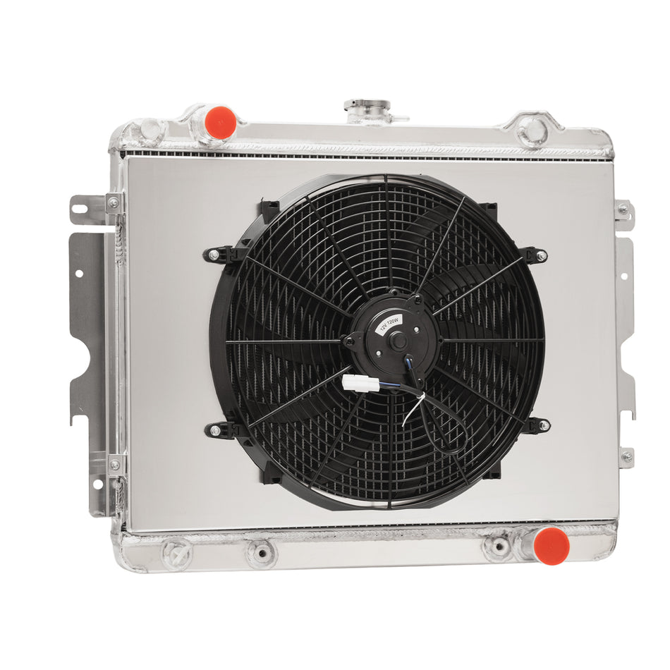 ASI Performance 3-Row Radiator+Shroud Fan for Dodge Dart Plymouth Chrysler Duster Valiant 73-79