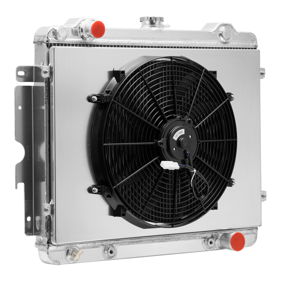 ASI Performance 4 Row Radiator+Shroud Fan For 1974-1976 75 Dodge Dart/Plymouth Valiant 5.2L 5.9L