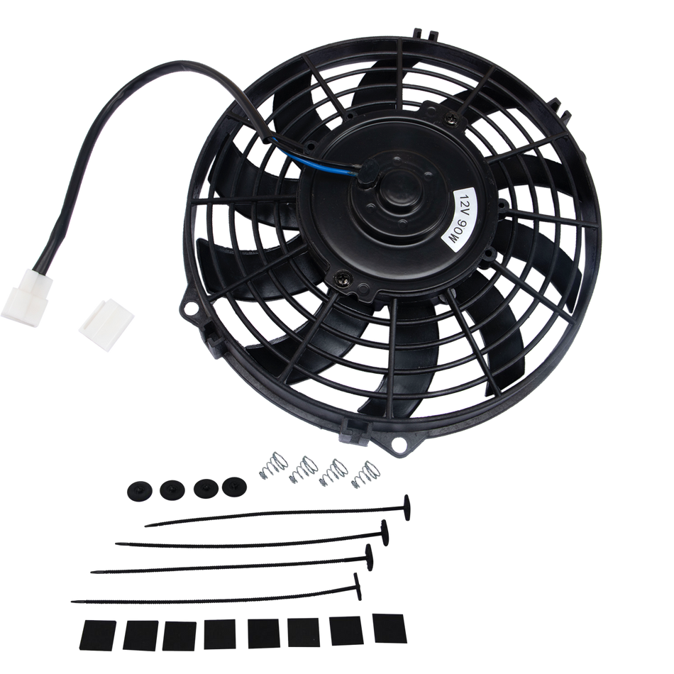 ASI Performance Universal 9'' 90W Fan 10 Blades Push Pull Electric Radiator Cooling Mount Kit