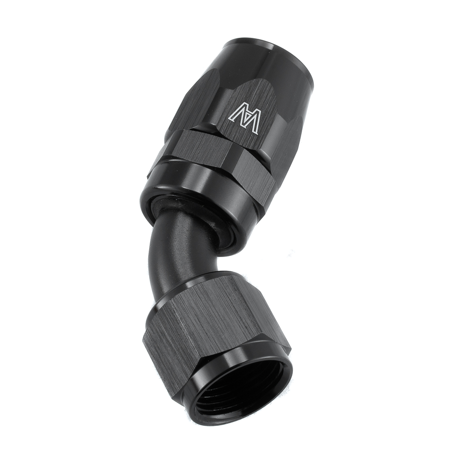 ASI Performance AN-10 AN10 45 Degree Fast Flow Swivel Seal Stealth Hose Fitting Black New.US