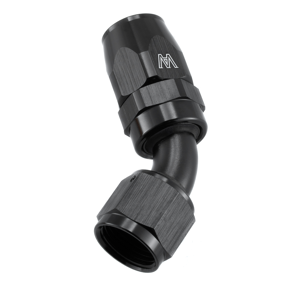 ASI Performance AN-10 AN10 45 Degree Fast Flow Swivel Seal Stealth Hose Fitting Black New.US