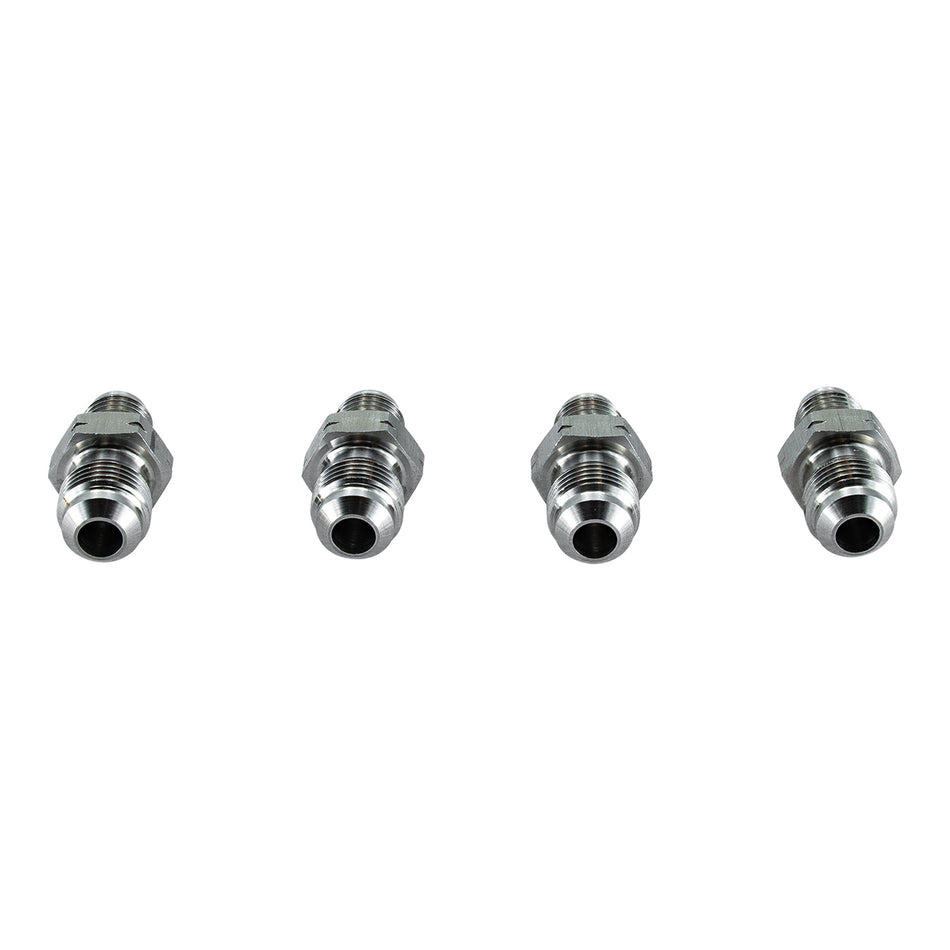 ASI Performance 4PCS -3 AN Male to M12X1.0 Metric Stainless Steel Brake Fittings Adapter AN3,