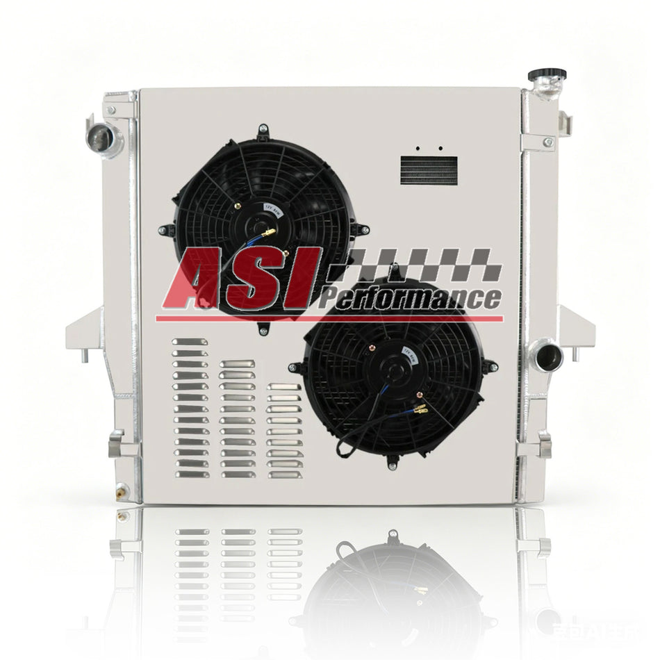 ASI Performance 2 Row Radiator Shroud Fan Fit 2003-2009 Dodge Ram 2500 3500 5.9L 6.7L Cummins