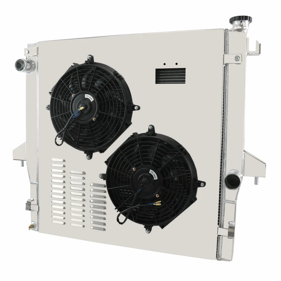 ASI Performance 2 Row Radiator Shroud Fan Fit 2003-2009 Dodge Ram 2500 3500 5.9L 6.7L Cummins