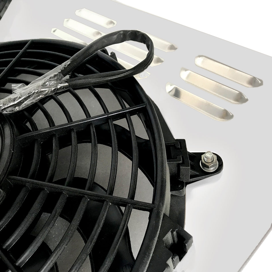 ASI Performance Aluminum Shroud+2*12" Fans+Relay For 1969~72 Chevy Corvette Small Block 5.7L V8