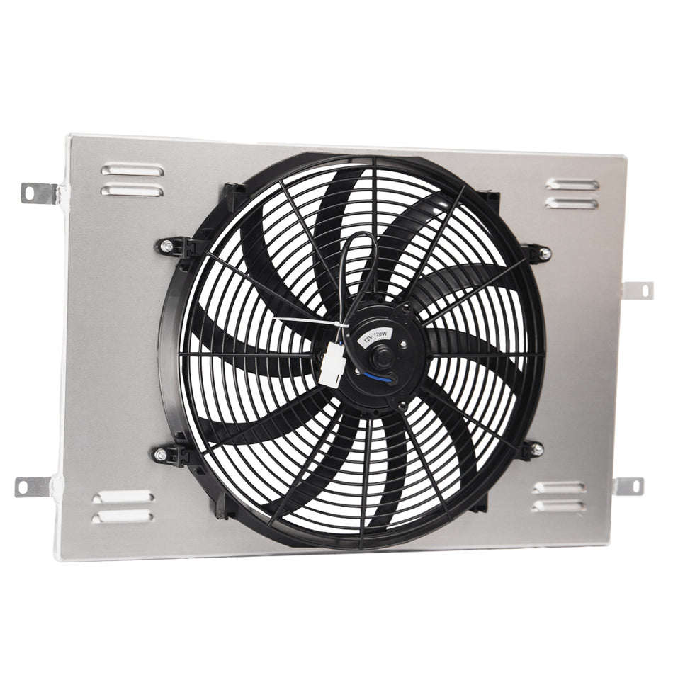 ASI Performance Aluminum Shroud Fan + Relay For 1993-02 Chevy Camaro Pontiac Firebird Trans Am,