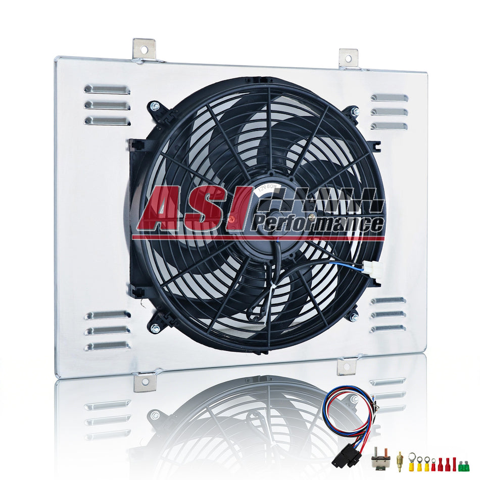 ASI Performance Aluminum Electric Radiator Fan Shroud For 1967-68 Ford Galaxie LTD Mercury Marquis V8