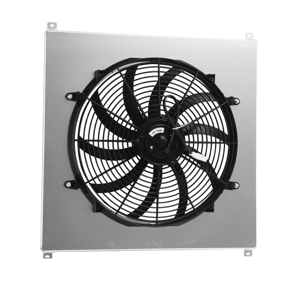 ASI Performance Aluminum Radiator Shroud+Fan For 1942-1952 45 Ford F1 F2 F3 F4 Trucks All Engine