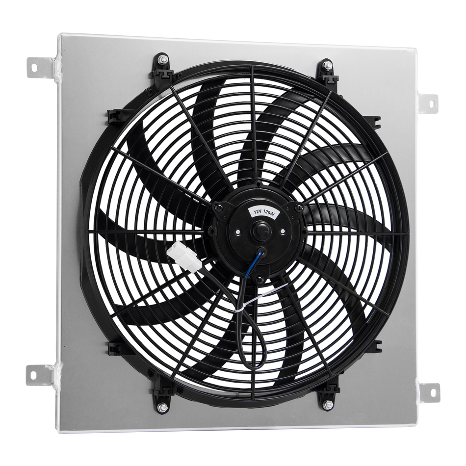ASI Performance Aluminum Shroud Electric Fan Fit 66-77 Ford Bronco 2.8L 3.3L 4.7L 4.9L L6 V8 NEW