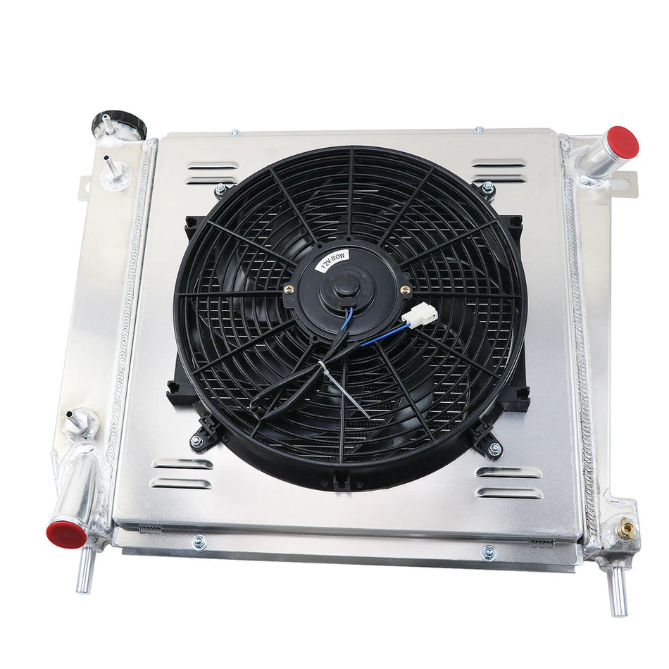 ASI Performance 4 Row Aluminum Radiator Shroud Fan Fit 1985-1994 Ford Explorer Ranger Bronco II.