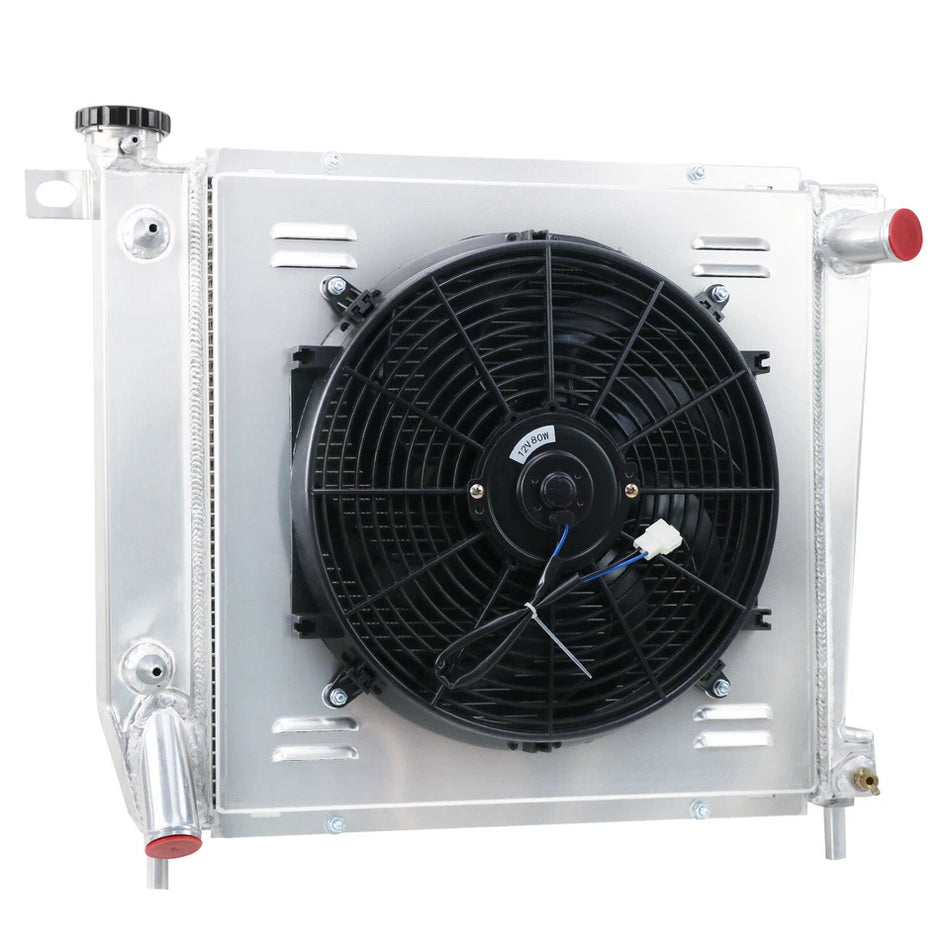 ASI Performance 4 Row Aluminum Radiator Shroud Fan Fit 1985-1994 Ford Explorer Ranger Bronco II.