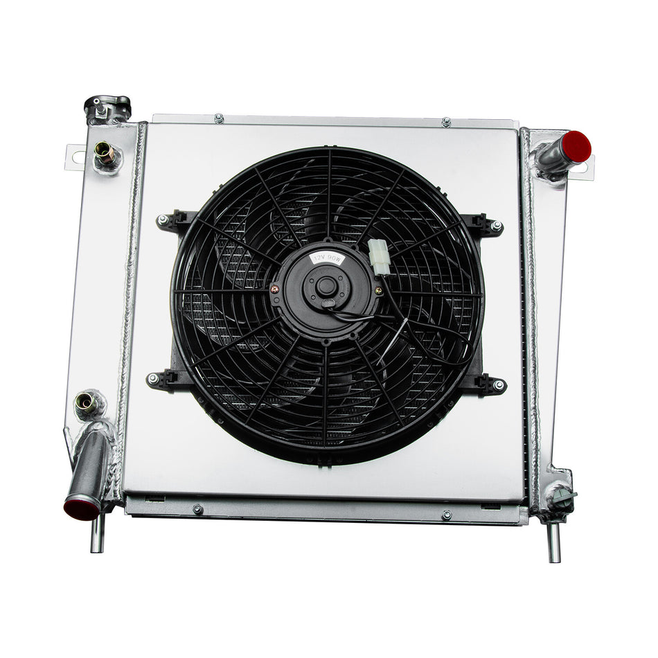 ASI Performance 4 Row Radiator+Shroud+ 14" Fan For 1985-1994 90 Ford Explorer Ranger Mazda B4000