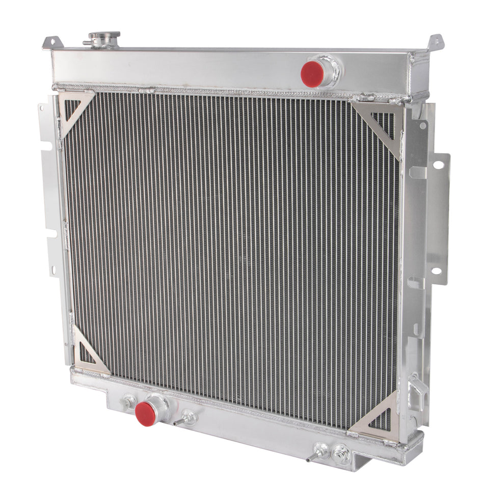 ASI Performance 4Row Aluminum Radiator For 1983-1996 89 Ford F150 F250 F350 6.9L 7.3L V8 Diesel.