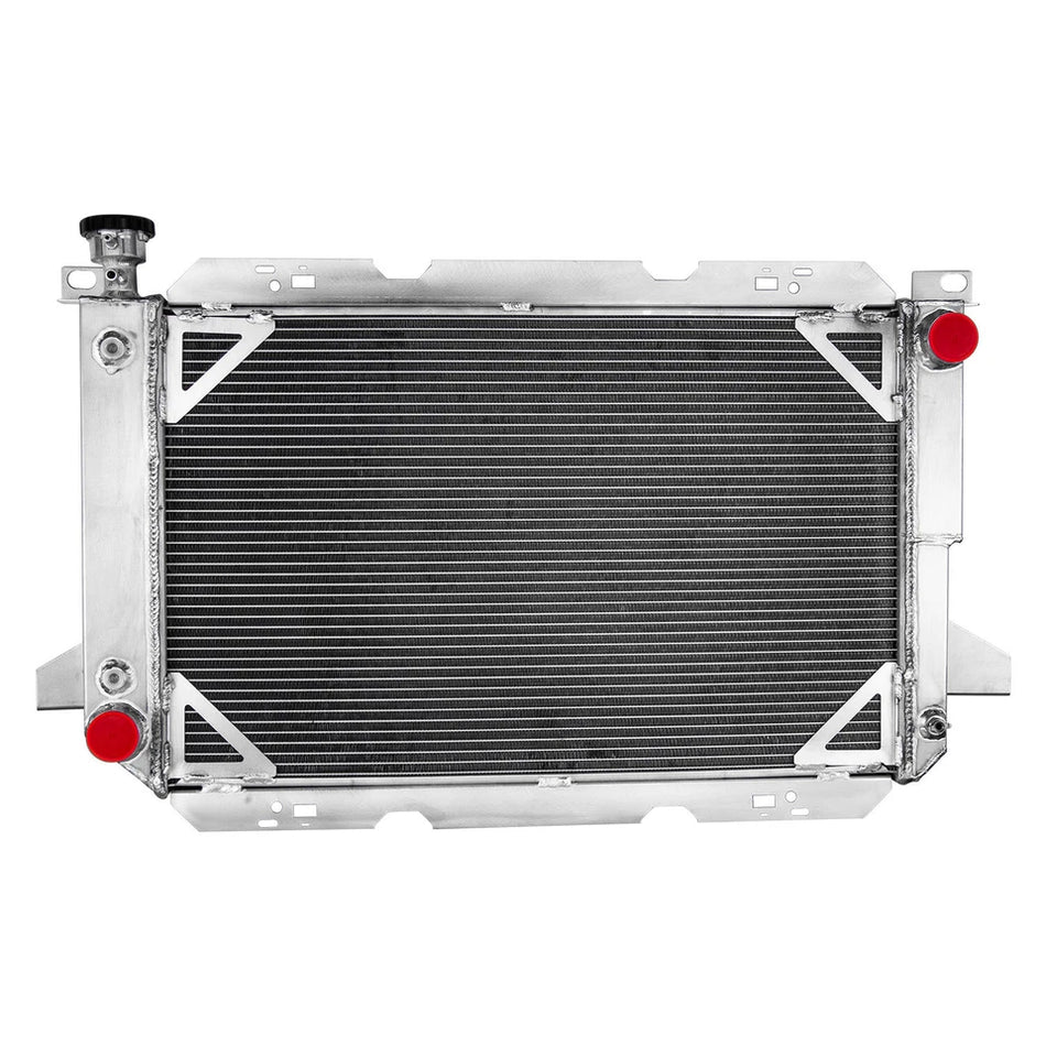 ASI Performance 4 Row Radiator Fit 85-97 Ford F150 F250 F350 Bronco Trucks 5.0L 5.8/7.5 V8 #1451