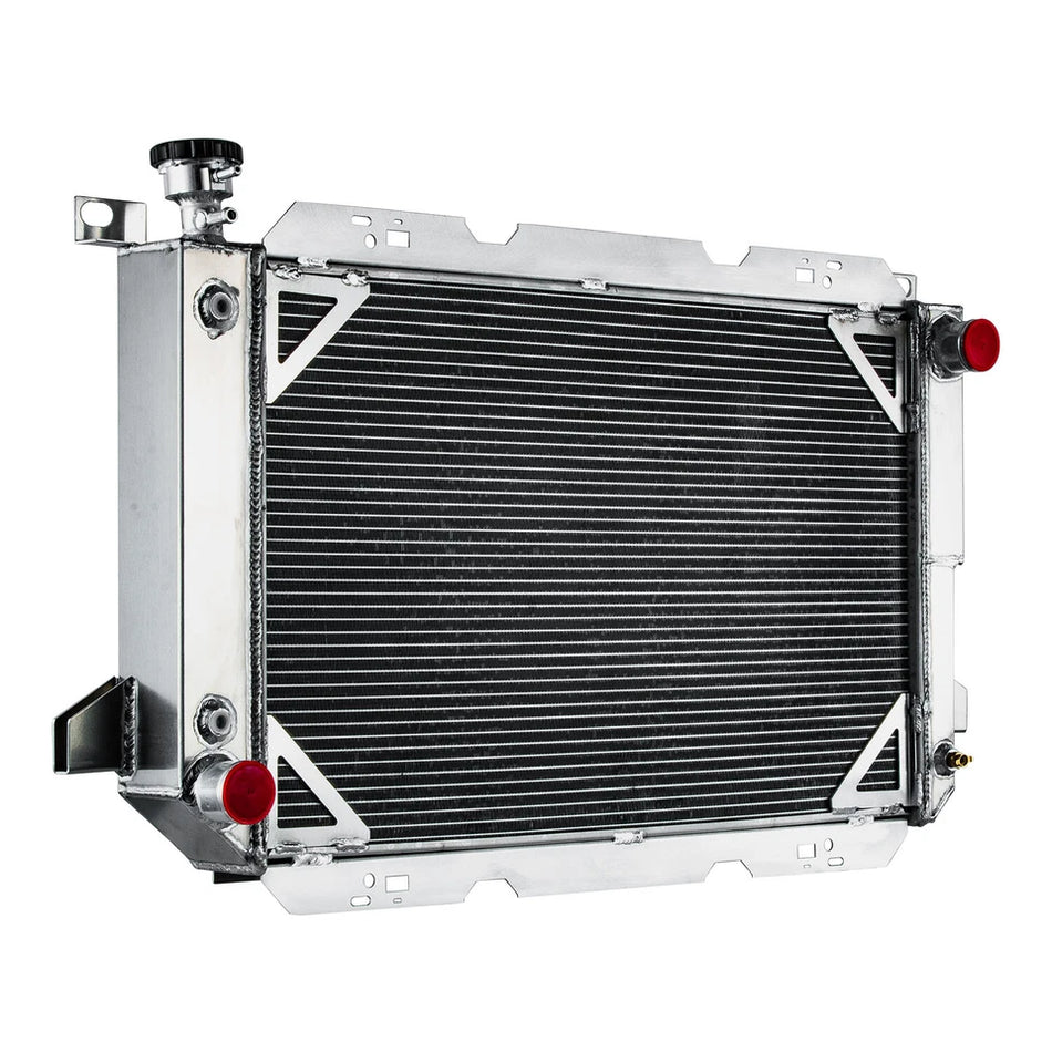 ASI Performance 4 Row Radiator Fit 85-97 Ford F150 F250 F350 Bronco Trucks 5.0L 5.8/7.5 V8 #1451