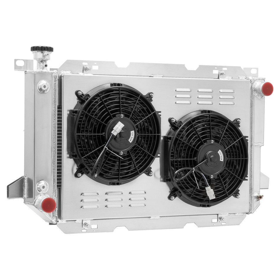 ASI Performance 4ROW Radiator+Shroud Fan+Relay For 1983-1997 FORD F100/F150 F250/F-350 Bronco V8
