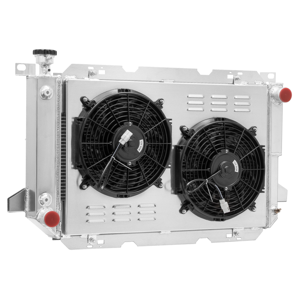 ASI Performance 4ROW Radiator+Shroud Fan+Relay For 1983-1997 FORD F100/F150 F250/F-350 Bronco V8