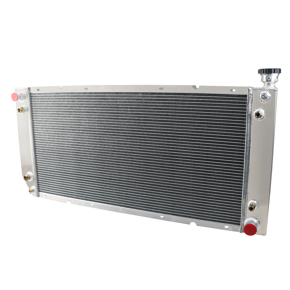 ASI Performance 4 ROW Aluminum Radiator For 1988-99 Chevy GMC C/K 1500 2500 3500 Truck 5.7/7.4L