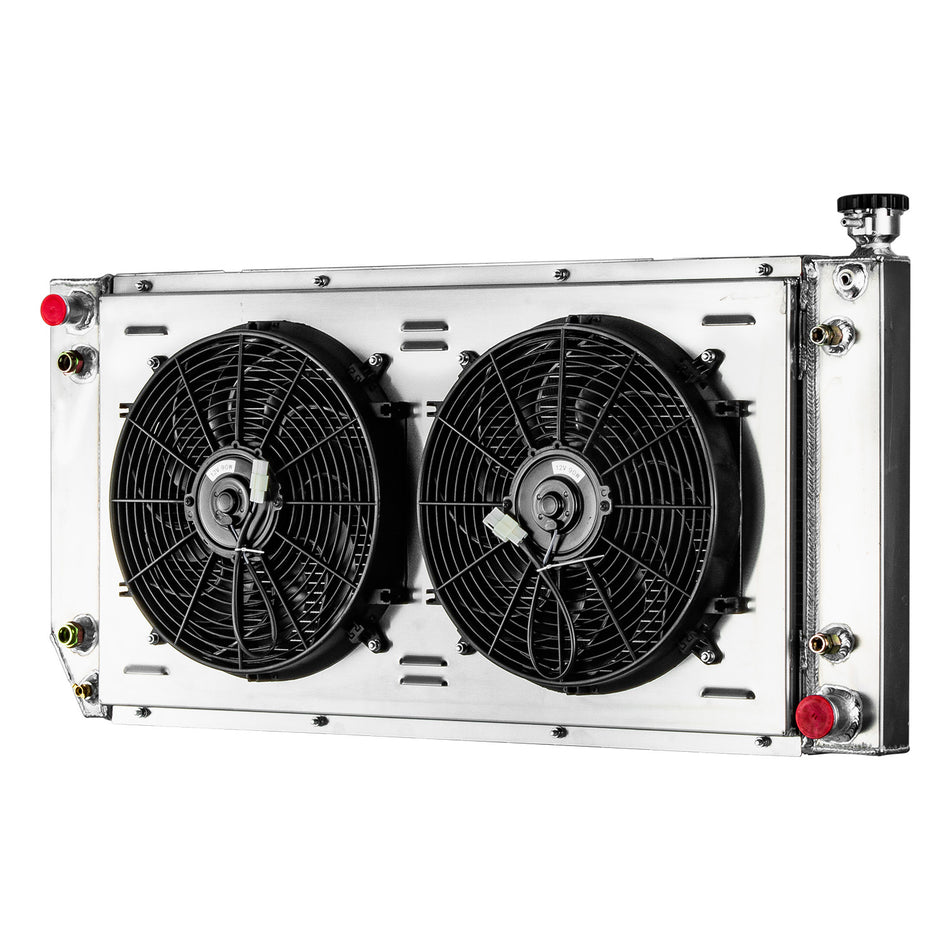 ASI Performance 4 Row Radiator Shroud Fan For Chevy C/K 1500 2500 3500 Truck 88-2000 5.7-7.4L V8