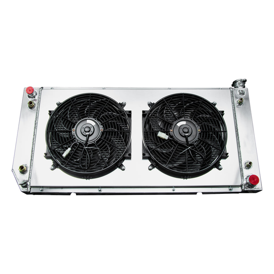ASI Performance 3-Row Radiator Shroud Fan Fit 1996-00 Chevrolet GMC C/K 1500 2500 3500 AT