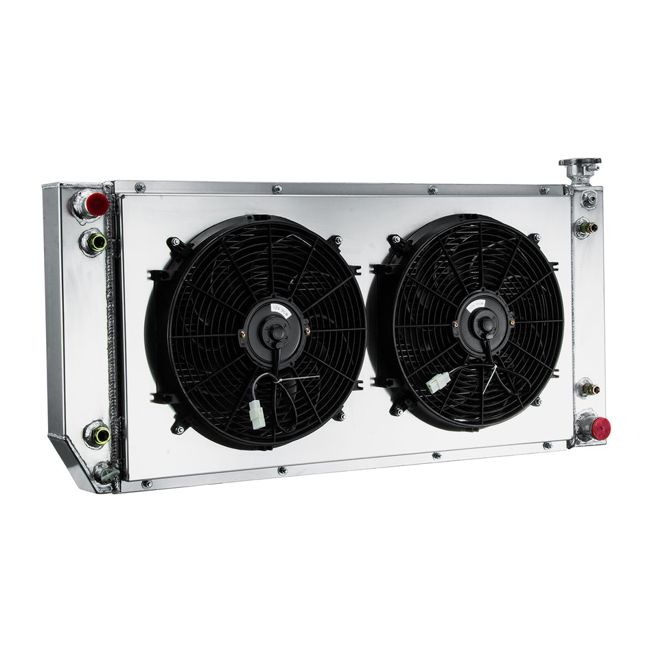 ASI Performance 3-Row Radiator Shroud Fan Fit 1996-00 Chevrolet GMC C/K 1500 2500 3500 AT