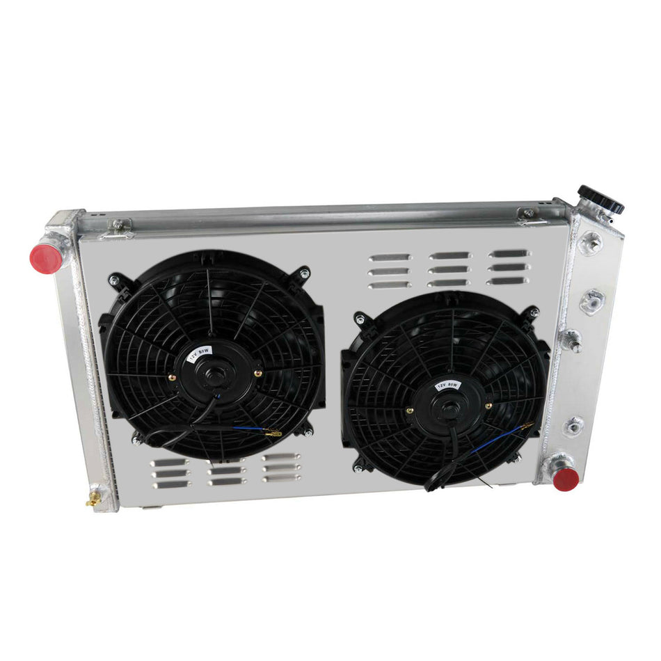 ASI Performance 4 Row Radiator+Shroud+Fan For 70-88 Chevy Nova Camaro C10 C20 K10 K20 G10 G20